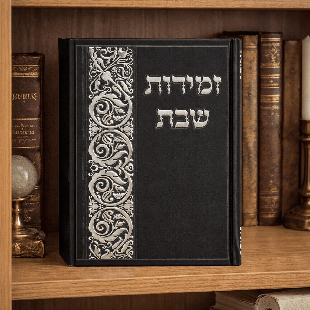 Zemirot Shabbat Songbook | Shabbat Table Songs – Hardcover & Softcover – book cover and interior detail