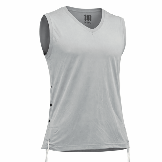 Men's Dri-Fit tzitzit tank top – tzitzit string and garment detail
