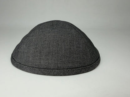 Classic Colored Kippah Matte with Trim - Elegant Everyday Yarmulke