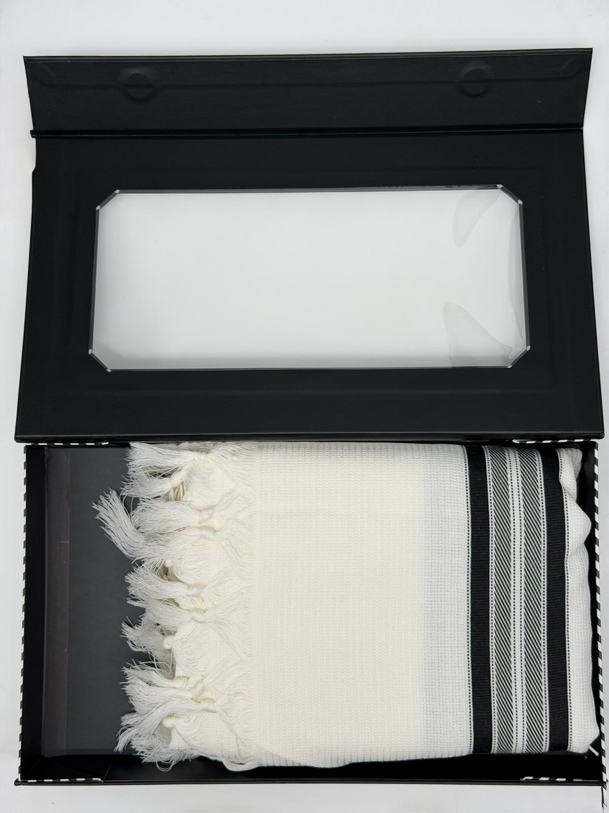 Wool Tallit Gadol – Tashbetz Non-Slip by MMJ