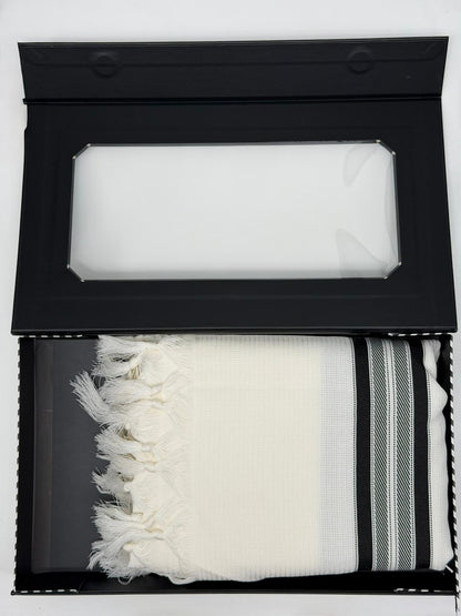 Wool Tallit Gadol – Tashbetz Non-Slip by MMJ