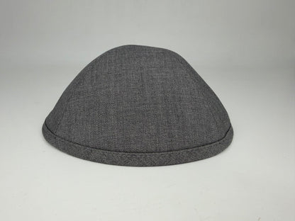 Classic Colored Kippah Matte with Trim - Elegant Everyday Yarmulke