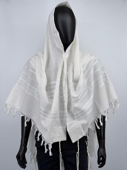 Wool Tallit Gadol – Tashbetz Non-Slip by MMJ