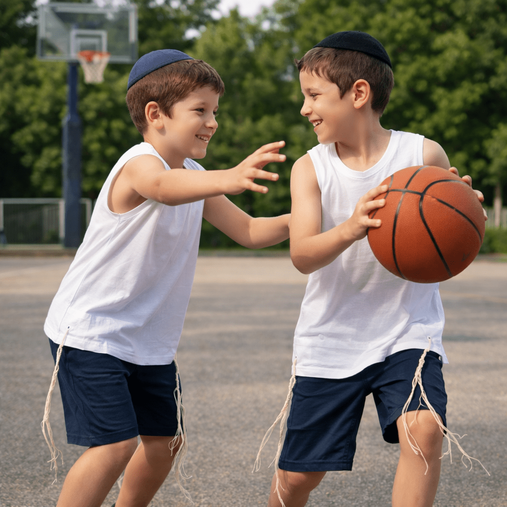 Kids T-shirt Tzitzit - Ashkenazi, Sephardi or Chabad