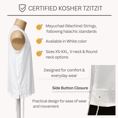 Kids Mesh Tzitzit Tank Top Dri-Fit – Sleeveless Kosher Undershirt
