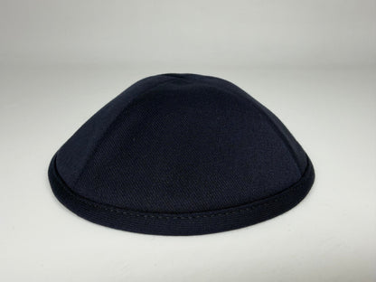 Classic Colored Kippah Matte with Trim - Elegant Everyday Yarmulke