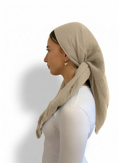 Bamboo Cotton Tichel – Jewish Head Covering, Soft Modest Headscarf