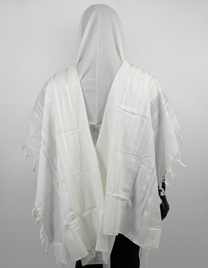Wool Tallit Gadol – Tashbetz Non-Slip by MMJ