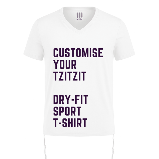 Sport Tzitzit T-shirt Dry Fit - Add Your Design - Personalised