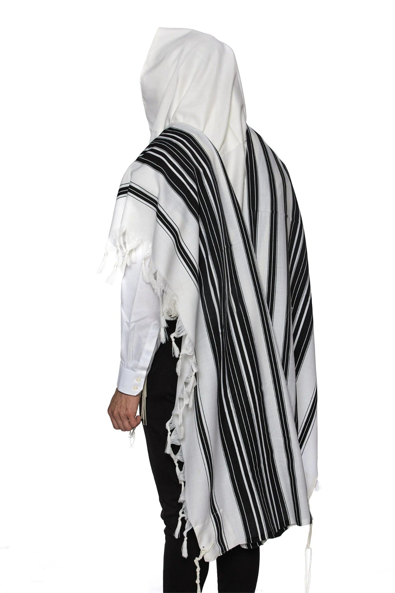 Mofet Wool Tallit Yishtabach - Chabad