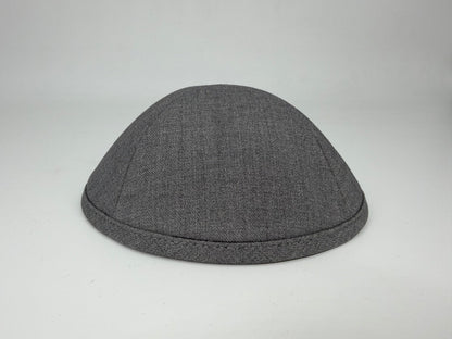 Classic Colored Kippah Matte with Trim - Elegant Everyday Yarmulke