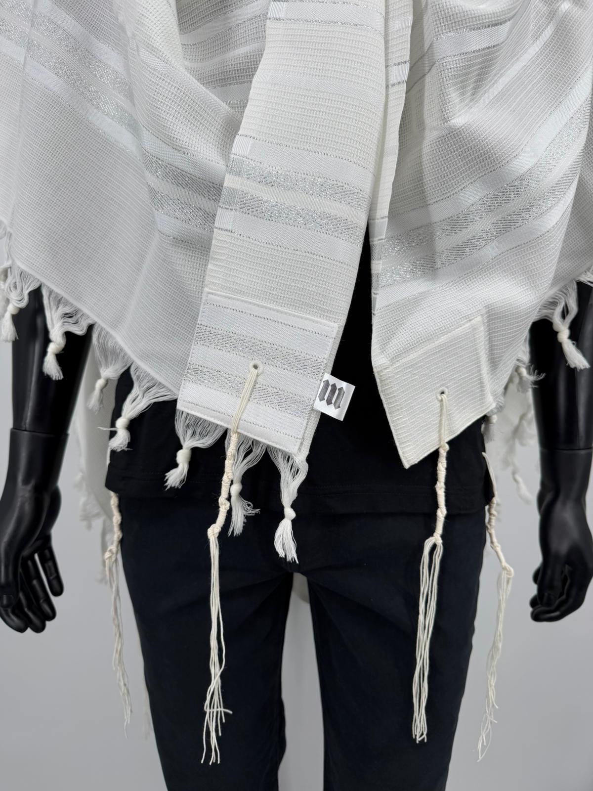 Wool Tallit Gadol – Tashbetz Non-Slip by MMJ