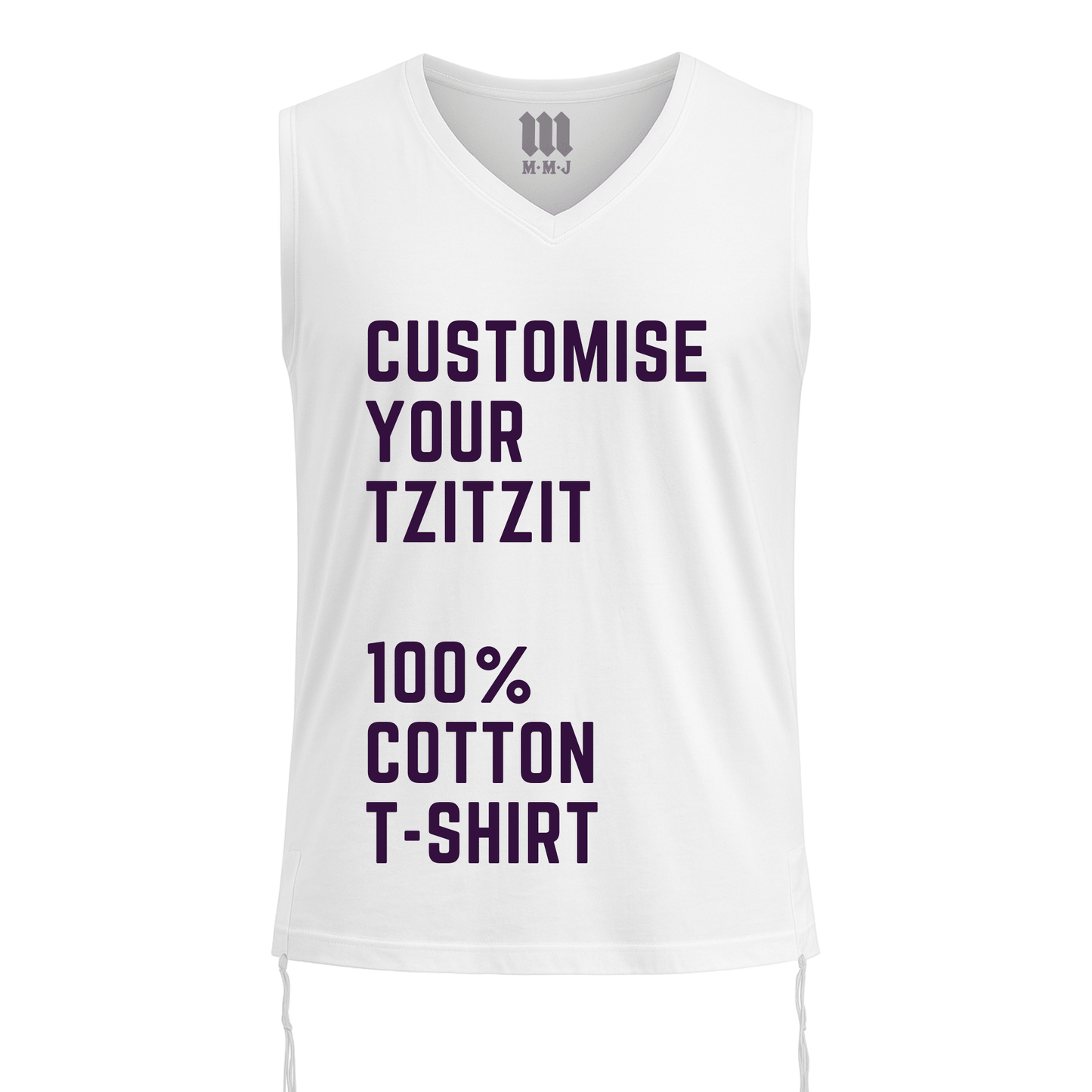 Personalized Tzitzit Cotton T-Shirt – Kids & Adults Custom Jewish Garment