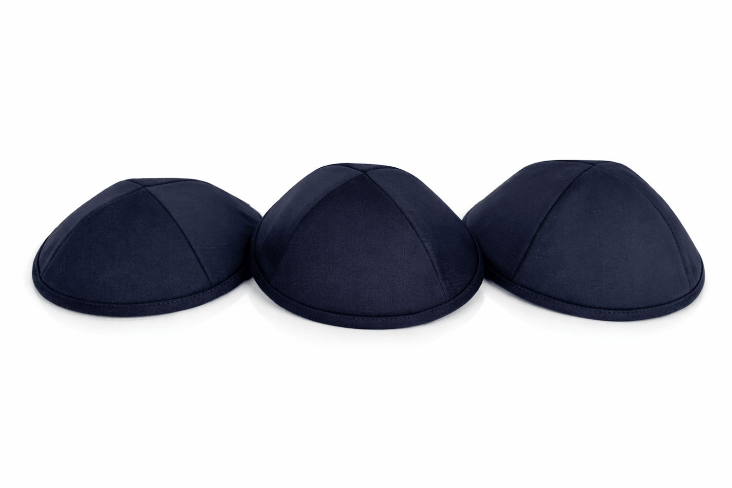 Classic Colored Kippah Matte with Trim - Elegant Everyday Yarmulke