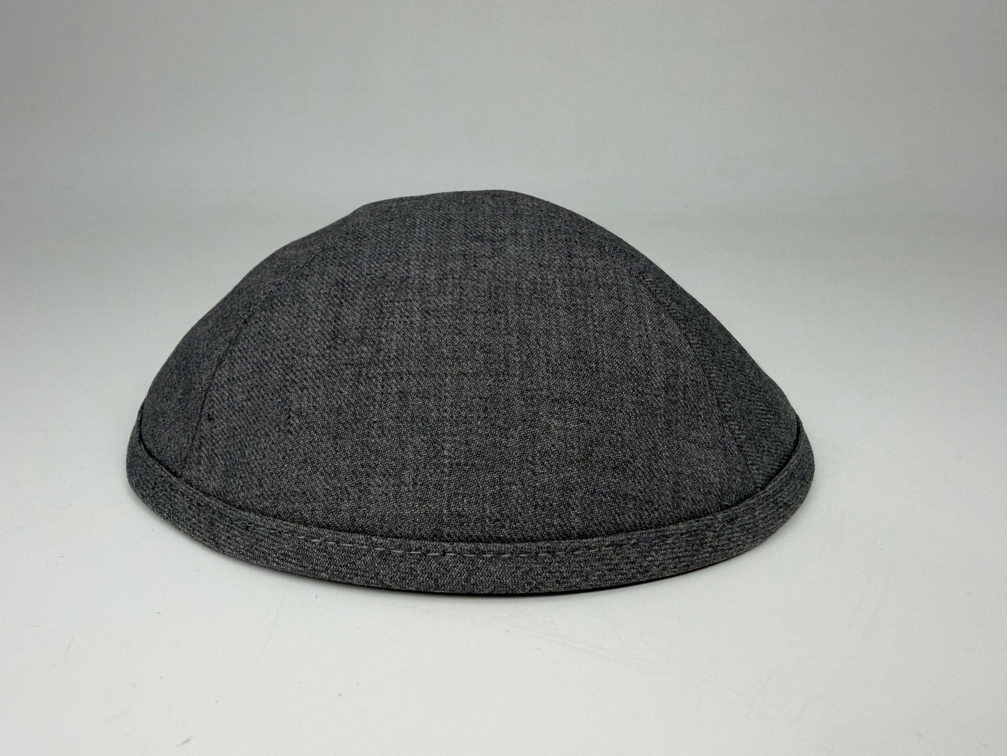 Classic Colored Kippah Matte with Trim - Elegant Everyday Yarmulke