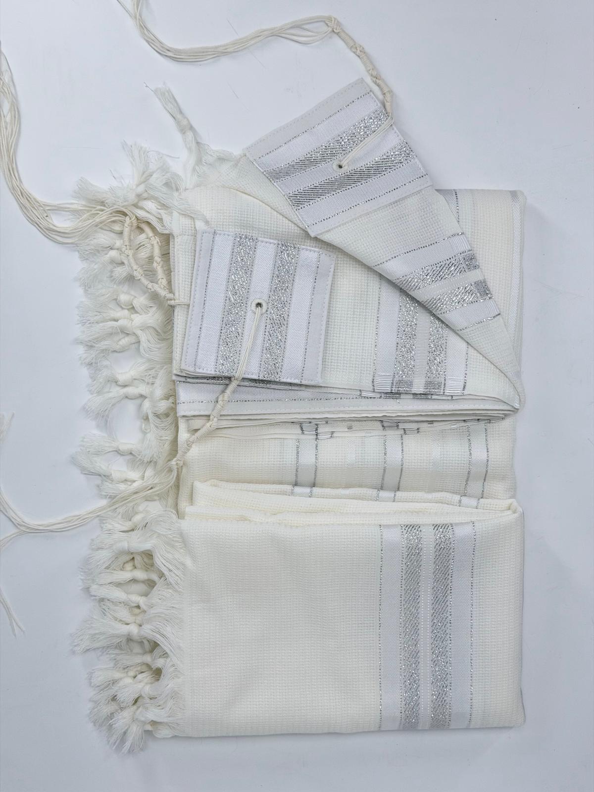 Wool Tallit Gadol – Tashbetz Non-Slip by MMJ