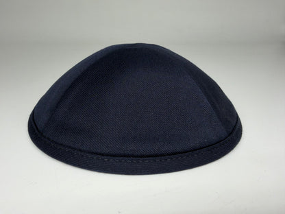Classic Colored Kippah Matte with Trim - Elegant Everyday Yarmulke