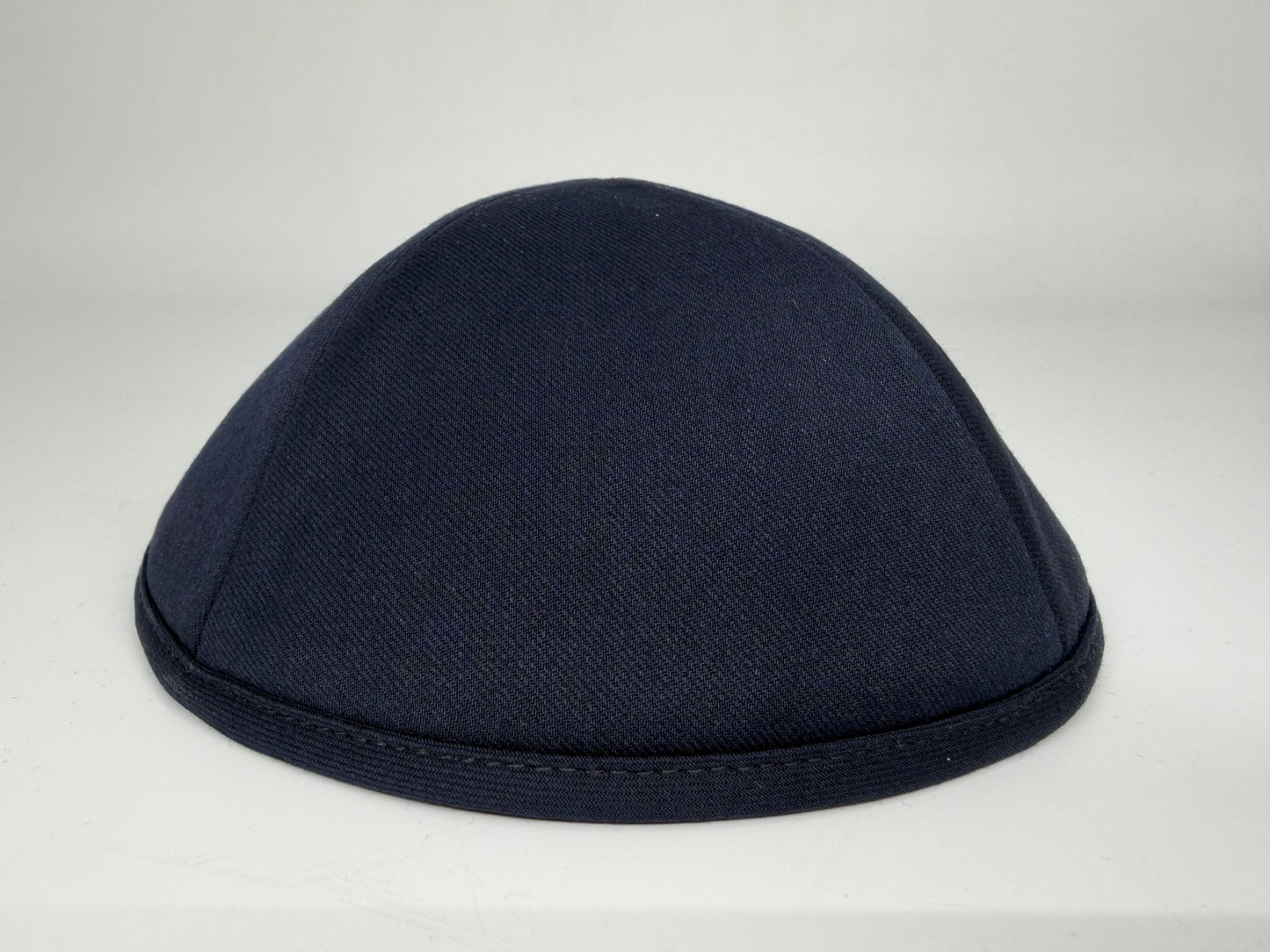 Classic Colored Kippah Matte with Trim - Elegant Everyday Yarmulke