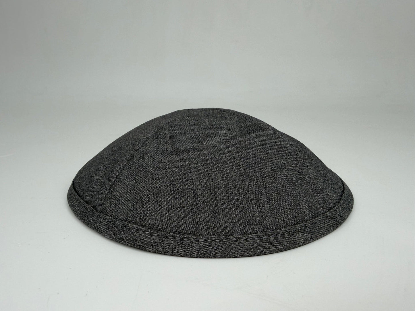 Classic Colored Kippah Matte with Trim - Elegant Everyday Yarmulke