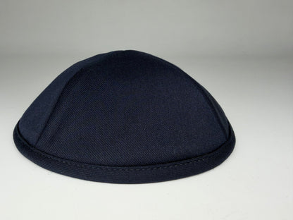 Classic Colored Kippah Matte with Trim - Elegant Everyday Yarmulke