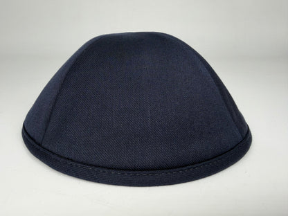 Classic Colored Kippah Matte with Trim - Elegant Everyday Yarmulke
