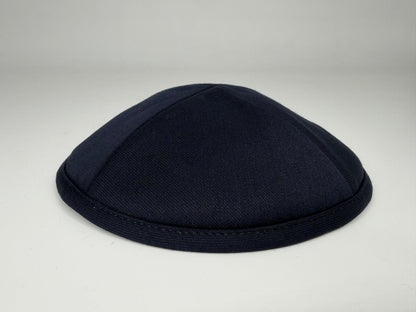 Classic Colored Kippah Matte with Trim - Elegant Everyday Yarmulke