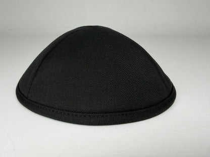 Classic Colored Kippah Matte with Trim - Elegant Everyday Yarmulke