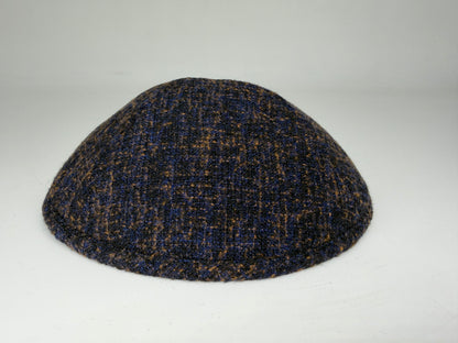 Classic Colored Kippah Matte with Trim - Elegant Everyday Yarmulke