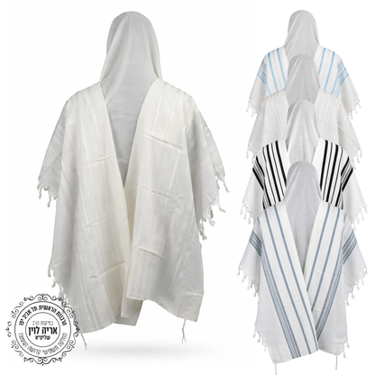 Wool Tallit Gadol – Tashbetz Non-Slip by MMJ