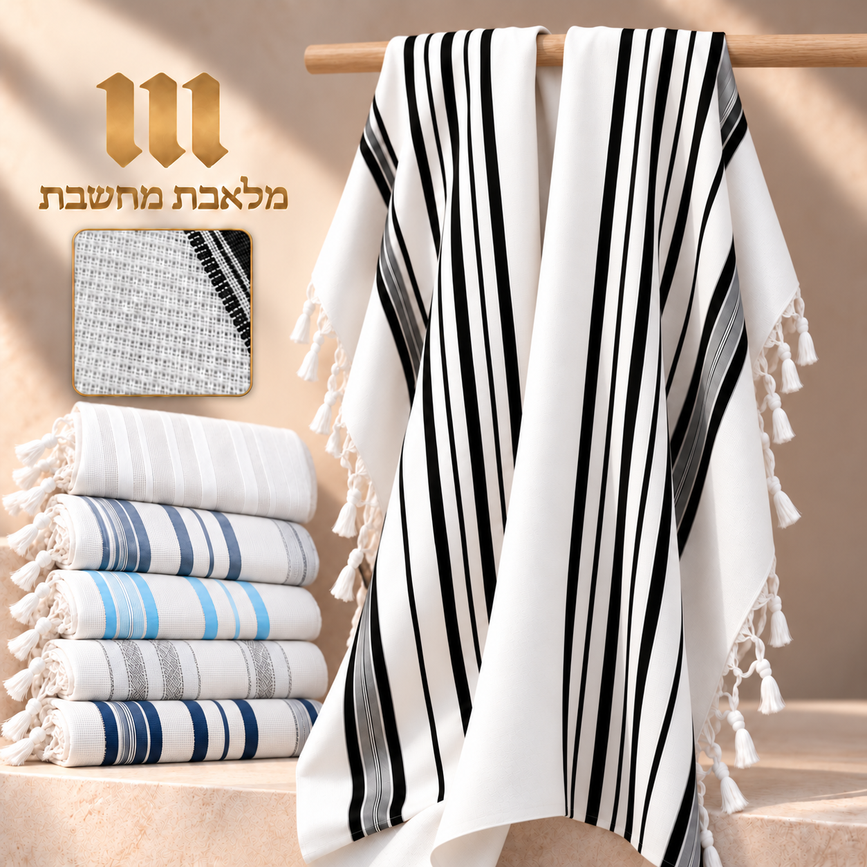 Sephardic Wool Tallit – VeAhavta Judaica