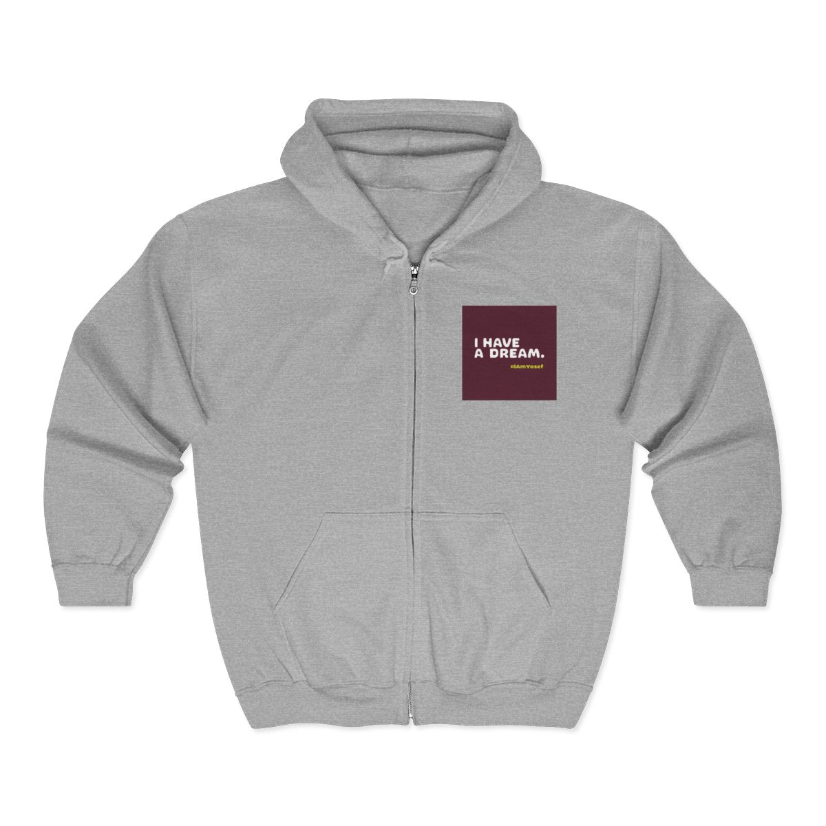 I Have a Dream Unisex Heavy Blend™ Full Zip Hooded Sweatshirt | #iAmYosef - 100% Donated