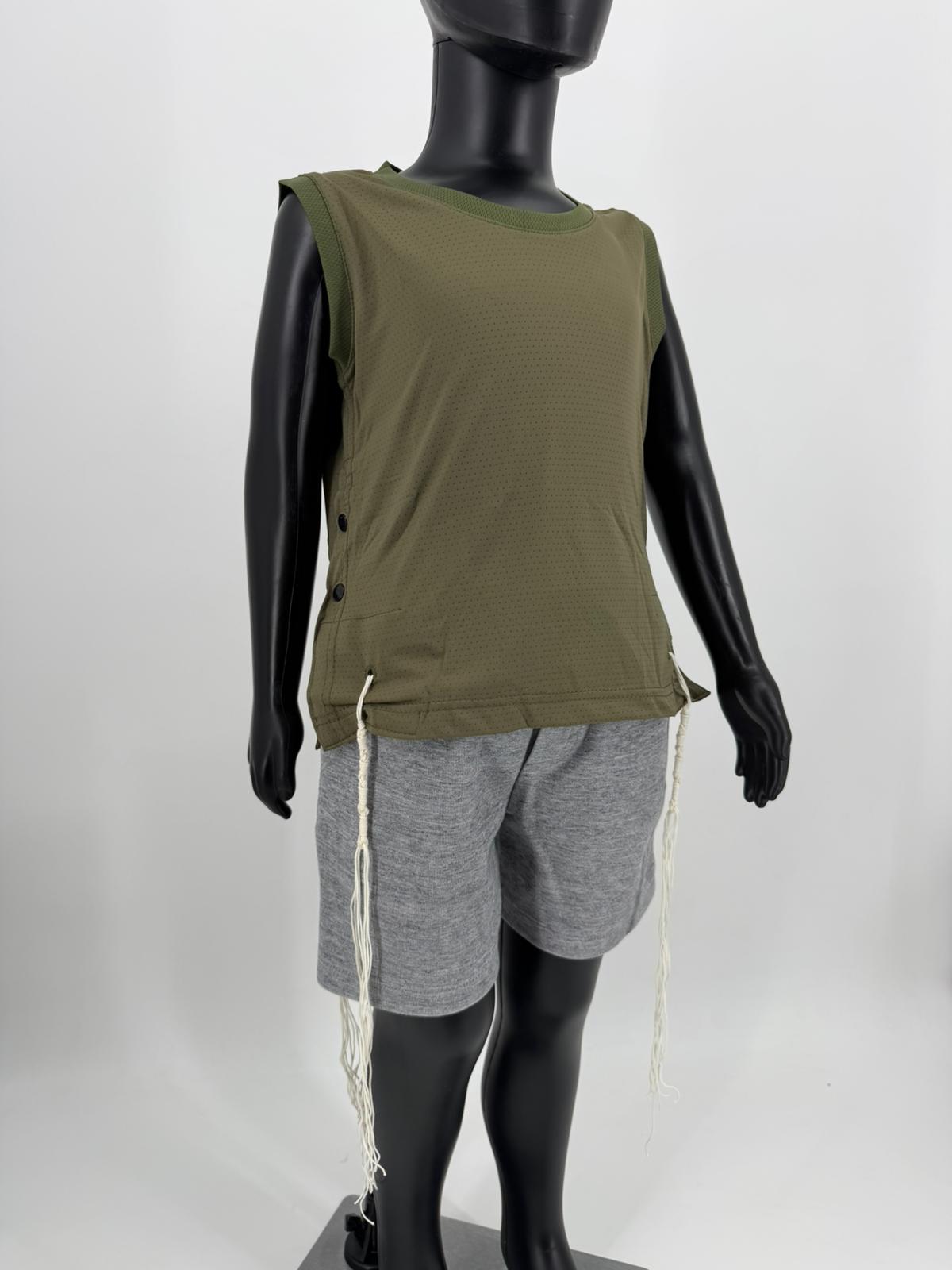 Kids Mesh Tzitzit Tank Top Dri-Fit – Sleeveless Kosher Undershirt