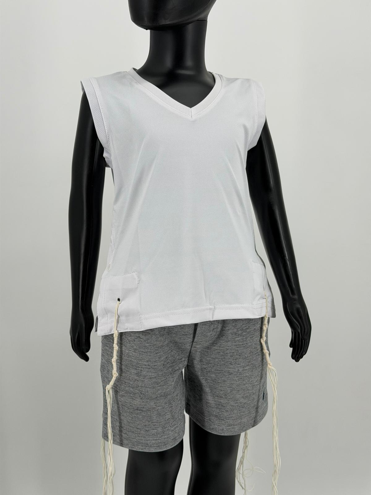 Kids Mesh Tzitzit Tank Top Dri-Fit – Sleeveless Kosher Undershirt