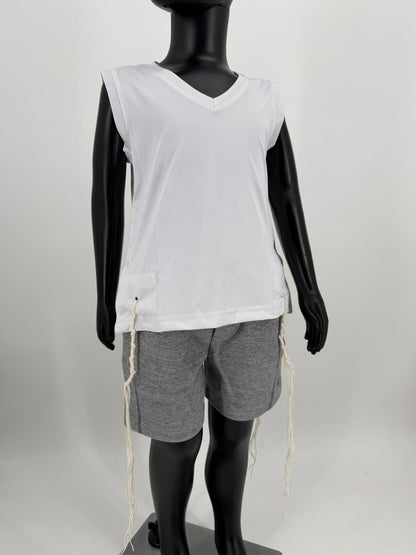 Kids Mesh Tzitzit Tank Top Dri-Fit – Sleeveless Kosher Undershirt