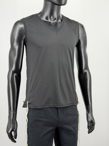 Men Tzitzit Tank Top Dri-Fit – Sleeveless Kosher Undershirt
