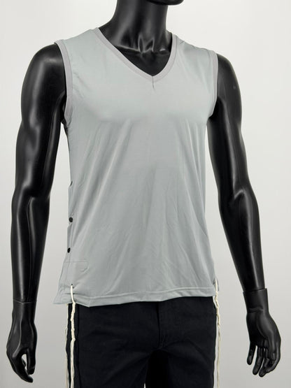 Men Tzitzit Tank Top Dri-Fit – Sleeveless Kosher Undershirt