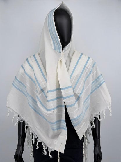 Wool Tallit Gadol – Tashbetz Non-Slip by MMJ