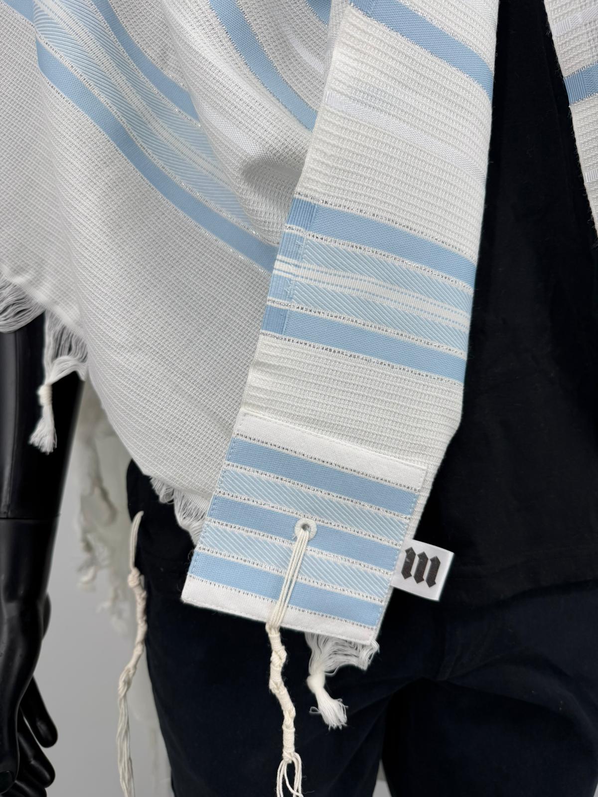 Wool Tallit Gadol – Tashbetz Non-Slip by MMJ