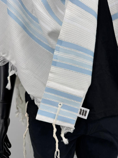 Wool Tallit Gadol – Tashbetz Non-Slip by MMJ