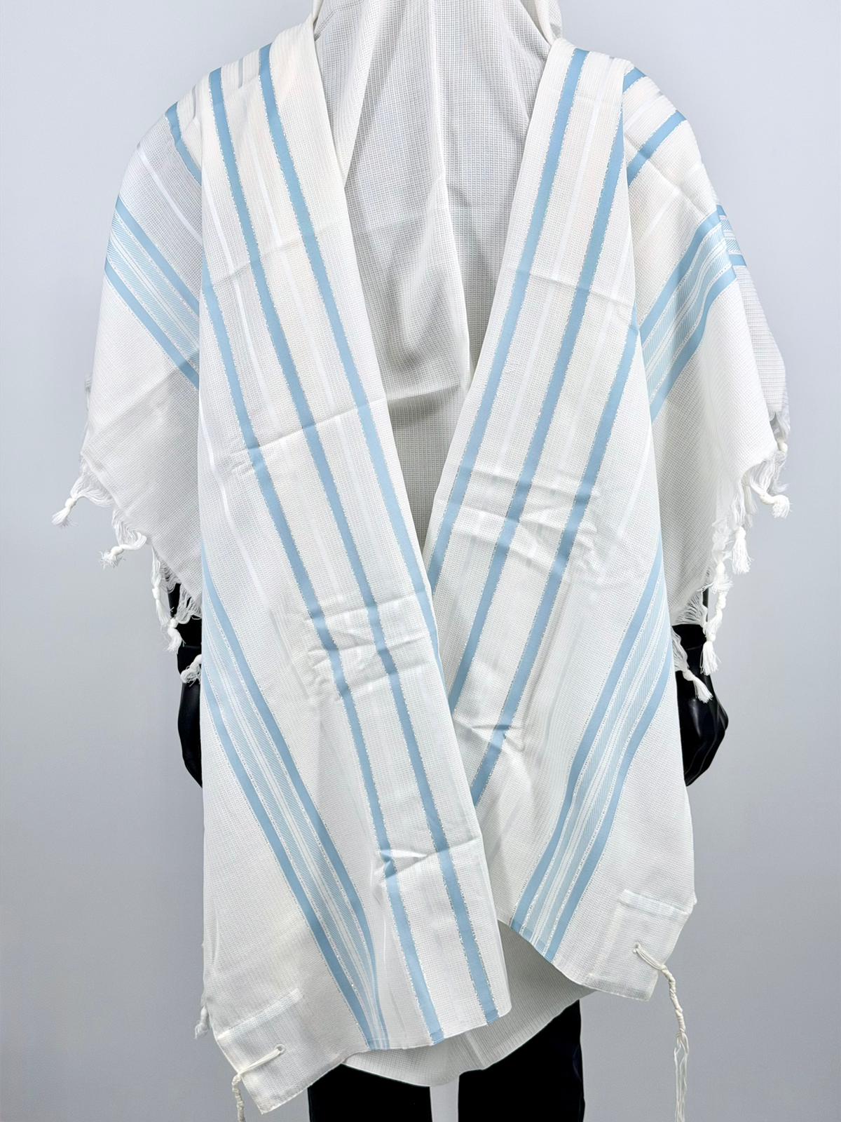 Wool Tallit Gadol – Tashbetz Non-Slip by MMJ