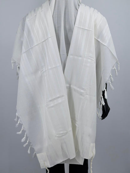Wool Tallit Gadol – Tashbetz Non-Slip by MMJ