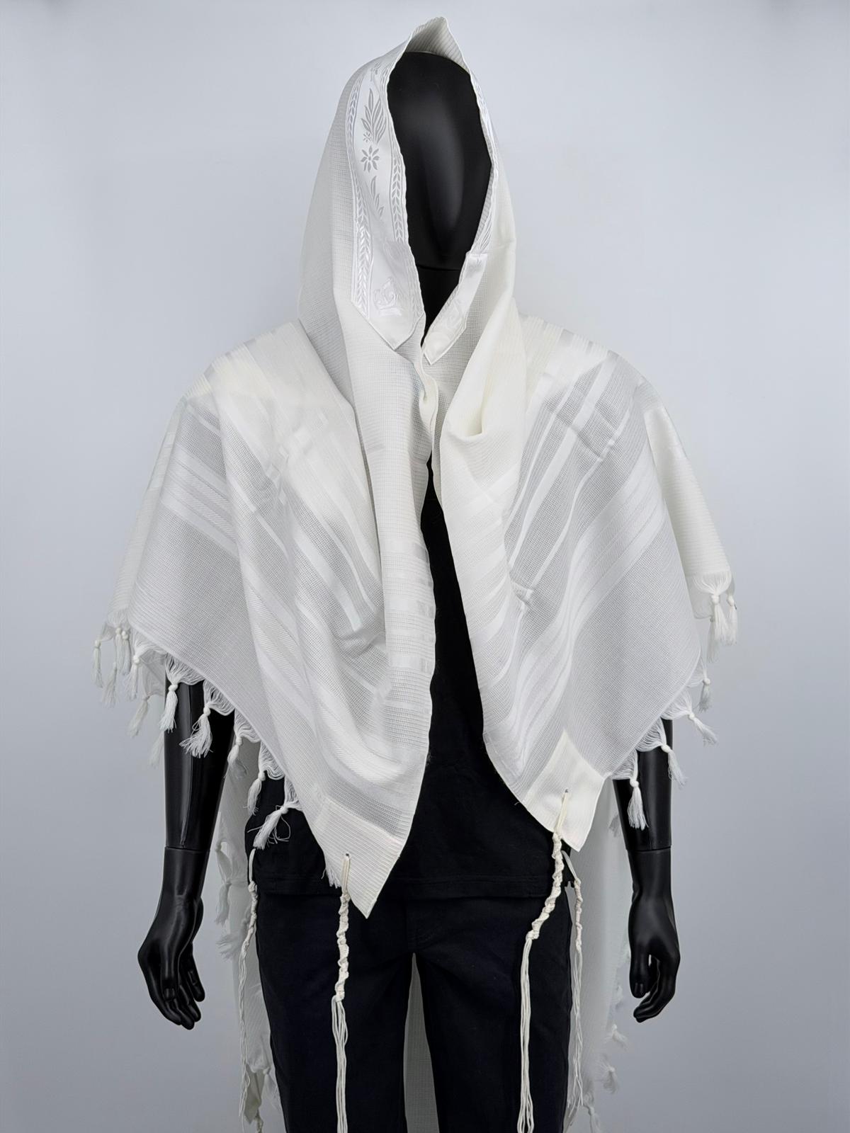 Wool Tallit Gadol – Tashbetz Non-Slip by MMJ