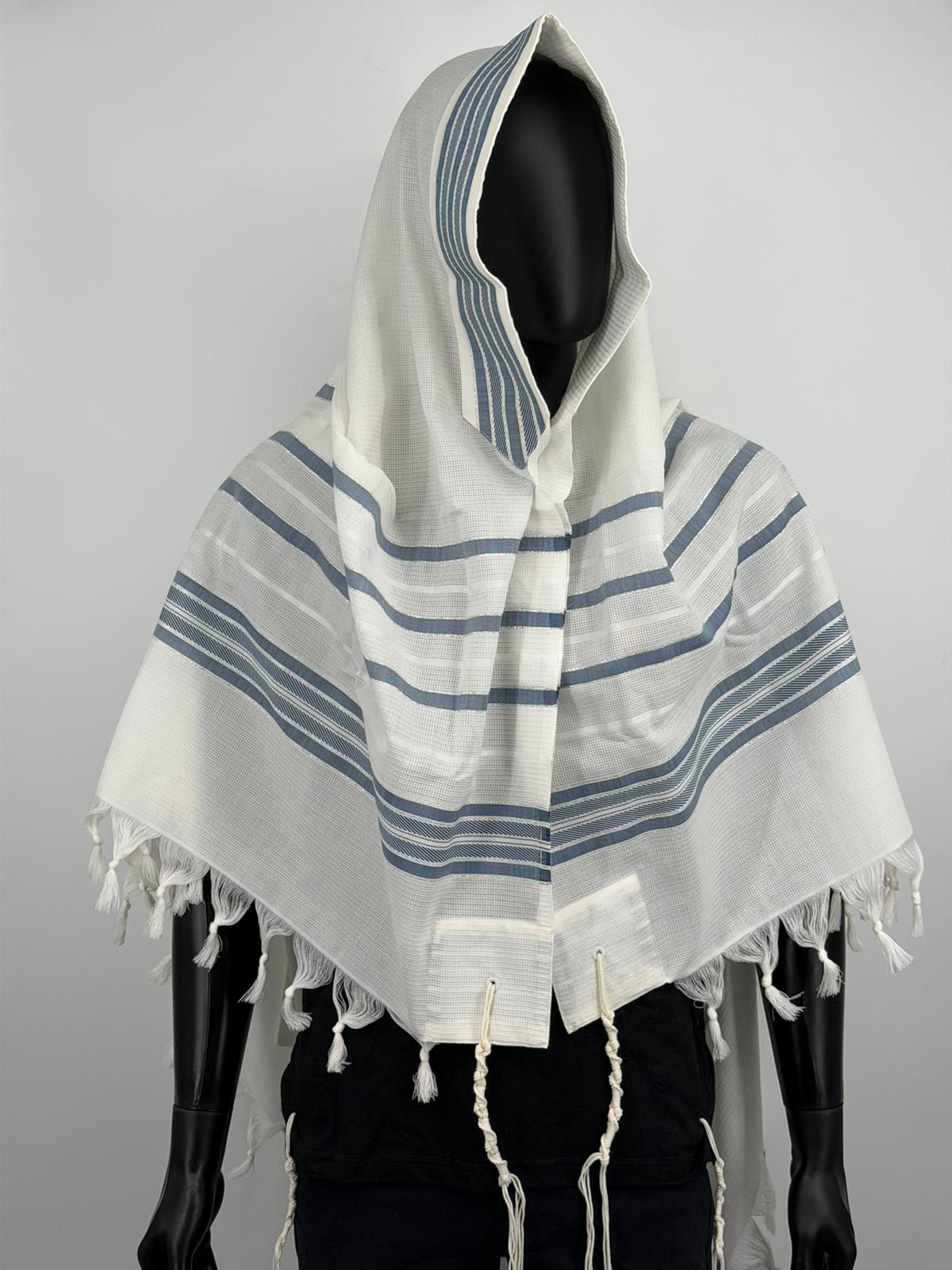 Wool Tallit Gadol – Tashbetz Non-Slip by MMJ
