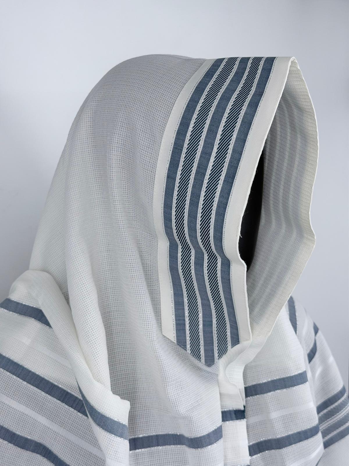 Wool Tallit Gadol – Tashbetz Non-Slip by MMJ