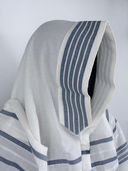 Wool Tallit Gadol – Tashbetz Non-Slip by MMJ