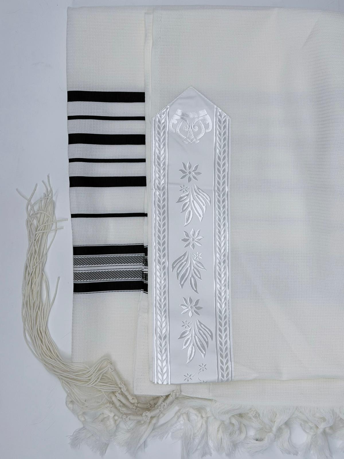 Wool Tallit Gadol – Tashbetz Non-Slip by MMJ