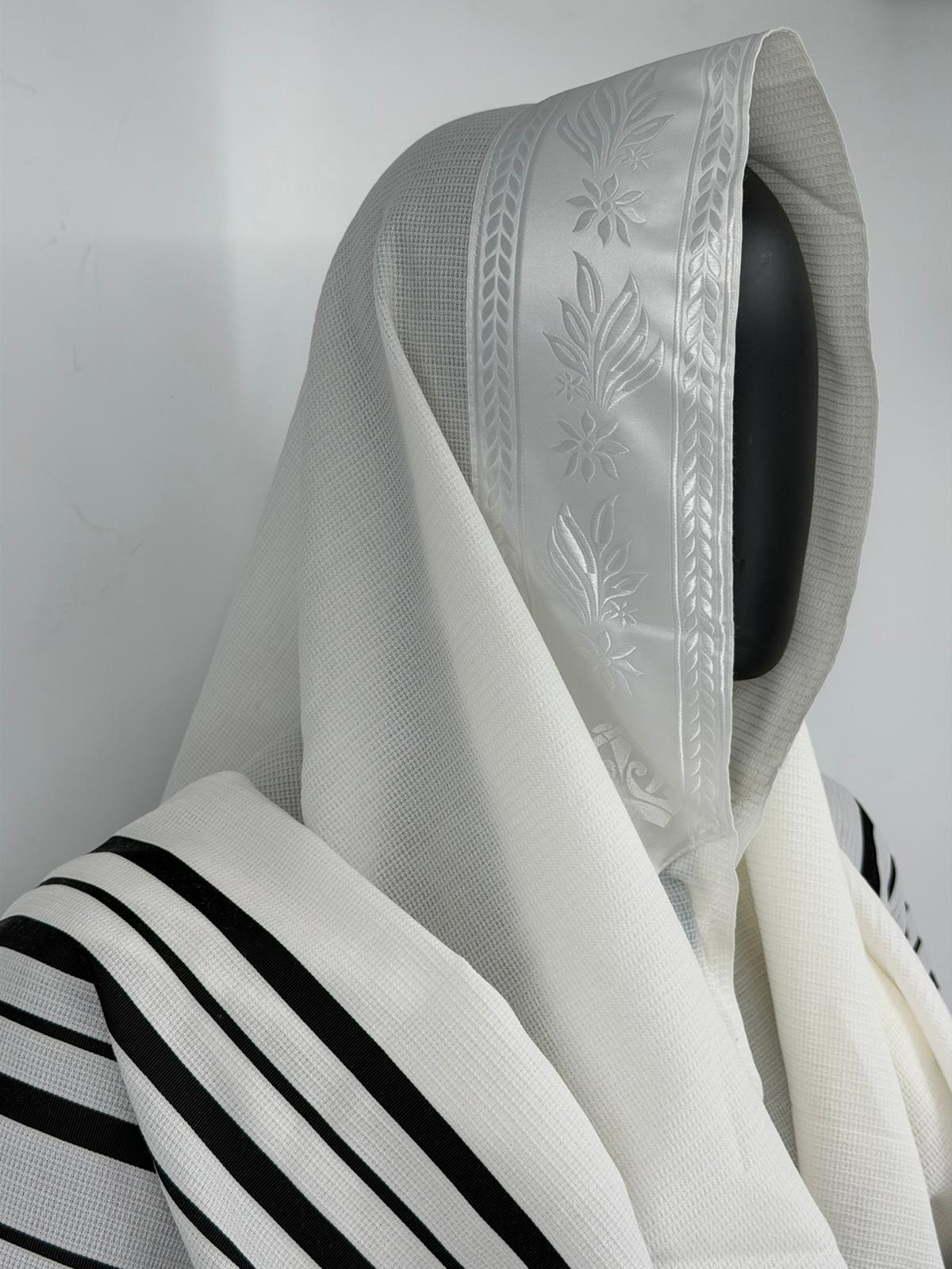 Wool Tallit Gadol – Tashbetz Non-Slip by MMJ