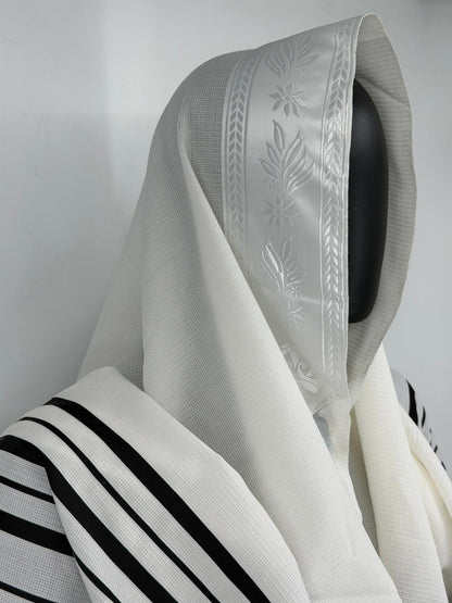 Wool Tallit Gadol – Tashbetz Non-Slip by MMJ