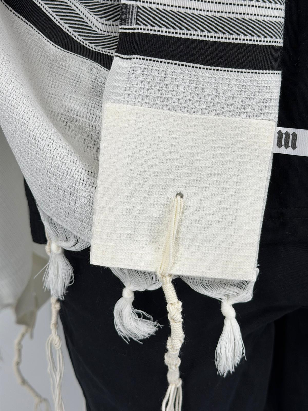 Wool Tallit Gadol – Tashbetz Non-Slip by MMJ