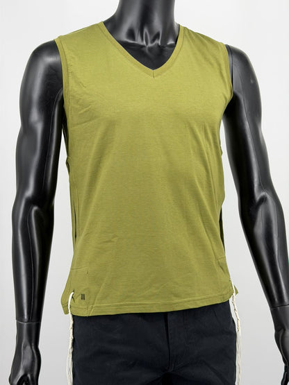 Tzitzit T-Shirt for Men Sleeveless Undershirt Cotton Tallit Katan